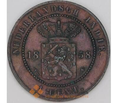 Нидерландская Восточная Индия 1 цент 1858 КМ307 XF арт. 52837