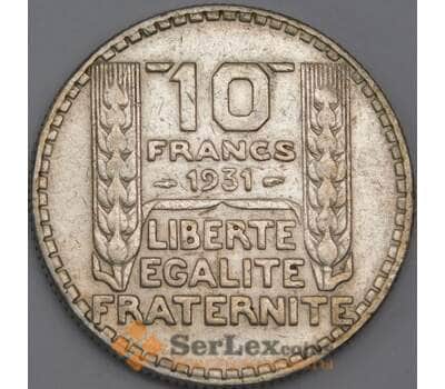 Монета Франция 10 франков 1931 КМ878 VF арт. 40629