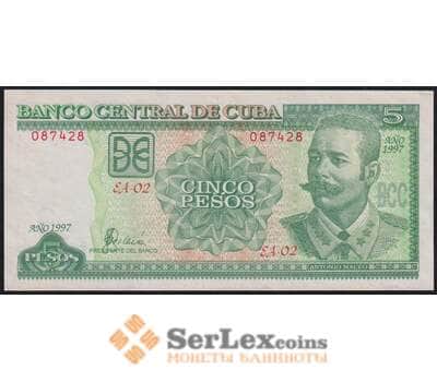 Куба банкнота 5 песо 1997 Р116а UNC арт. 47241