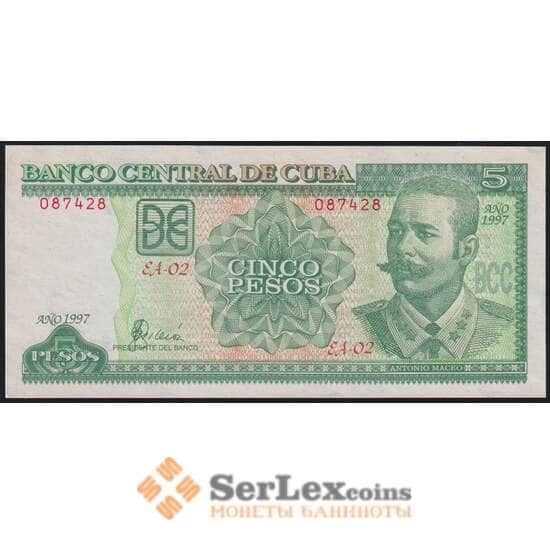 Куба банкнота 5 песо 1997 Р116а UNC арт. 47241