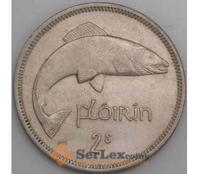 Ирландия 1 флорин (2 шиллинга) 1963 КМ15а XF арт. 45083