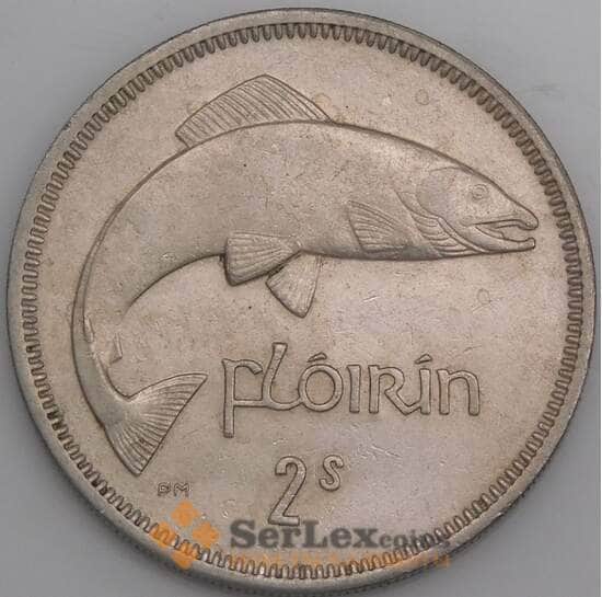 Ирландия 1 флорин (2 шиллинга) 1963 КМ15а XF арт. 45083