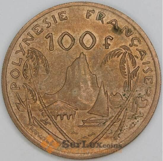 Французская Полинезия 100 франков 1987 КМ14 XF арт. 54853