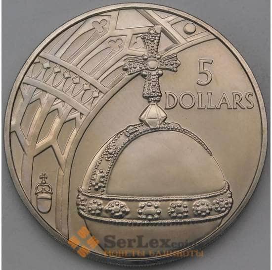 Соломоновы острова 5 долларов 2002 КМ113 Держава арт. 26726