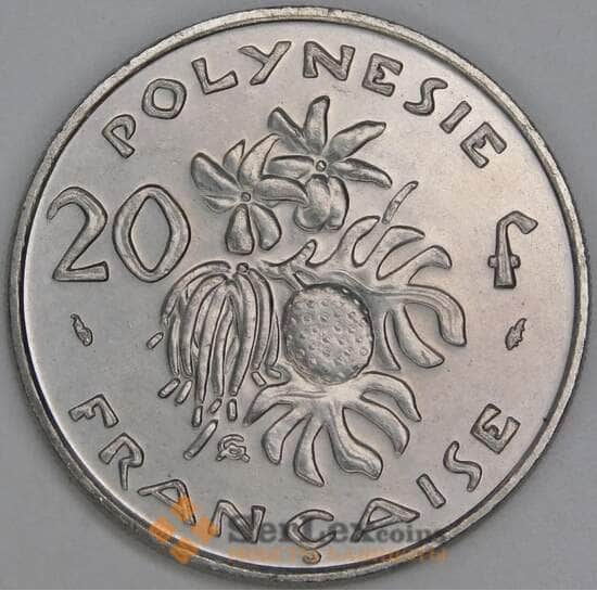 Французская Полинезия 20 франков 1993 КМ9 UNC арт. 54847