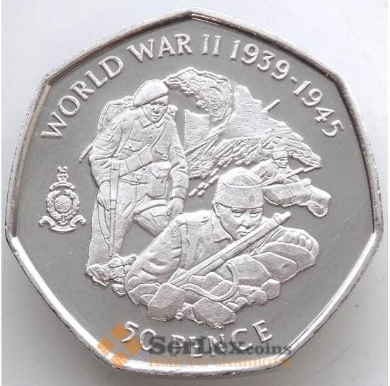 Гибралтар 50 пенсов 2004 КМ1087 BU Вторая Мировая война арт. 13167