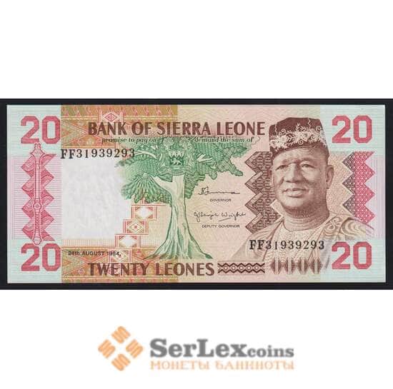 Сьерра-Леоне 20 леоне 1984 Р14b UNC  арт. 52146