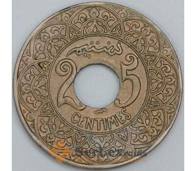 Марокко 25 сантимов 1924 Y34.2 aUNC молния в центре арт. 57287