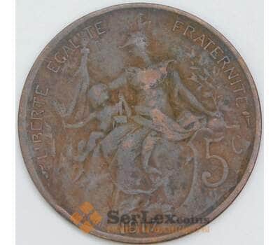 Франция 5 сантимов 1917 КМ842 F арт. 57021