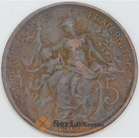 Франция 5 сантимов 1917 КМ842 F арт. 57021