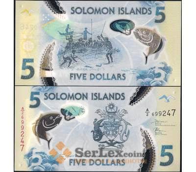 Банкнота  Соломоновы острова 5 долларов 2019 UNC арт. 21788