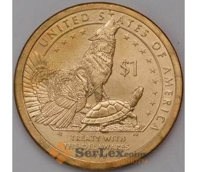 Монета США 1 доллар 2013 Сакагавея - Договор с Делаверами P арт. 31118