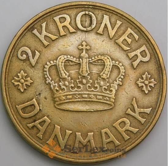 Дания монета 2 кроны 1939 КМ825 VF арт. 11826