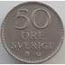 Монета Швеция 50 эре 1962-1973 КМ837 VF арт. 11202