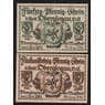 Германия Польша Oberglogau набор 50 и 75 пфеннигов 1921  aUNC арт. 52014