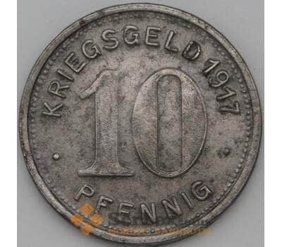Германия Нотгельд 10 пфеннигов 1917 Элберфельд арт. 22994