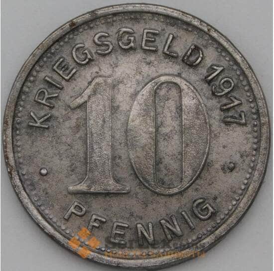 Германия Нотгельд 10 пфеннигов 1917 Элберфельд арт. 22994