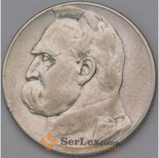Польша монета 5 злотых 1934 Y28 VF Пилсудский арт. 36632