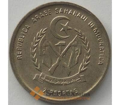 Монета Западная Сахара 2 песеты 1992 КМ15 UNC (J05.19) арт. 16913