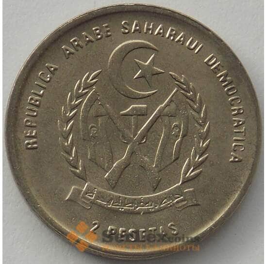 Западная Сахара 2 песеты 1992 КМ15 UNC (J05.19) арт. 16913