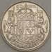 Монета Канада 50 центов 1951 XFСеребро арт. 21700