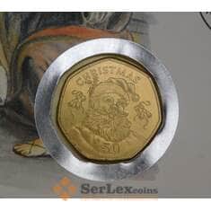 Гибралтар 50 пенсов 1992 КМ108 UNC Рождество арт. 52113