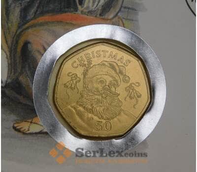 Гибралтар 50 пенсов 1992 КМ108 UNC Рождество арт. 52113