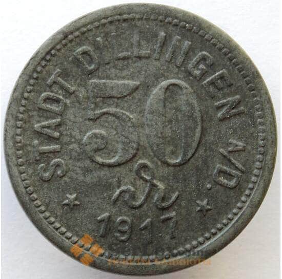 Германия Нотгельд 50 пфеннигов 1917 Цинк Диллинген (J05.19) арт. 16009