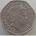 Монета Великобритания 50 пенсов 2008-2015 КМ1112 XF Герб часть щита арт. 12362