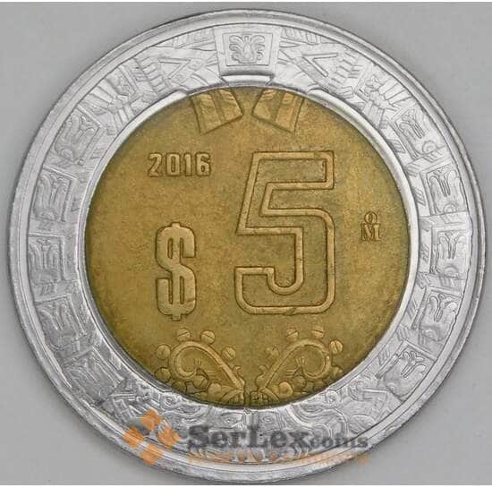 Мексика 5 Песо 2016 КМ605 XF арт. 56373