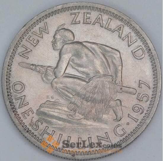 Новая Зеландия 1 шиллинг 1957 КМ27.2 AU арт. 56509