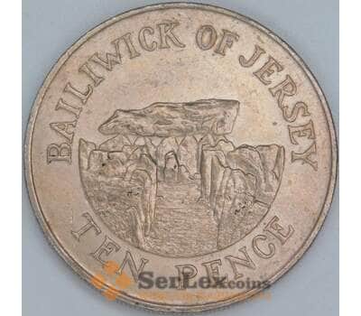 Джерси 10 пенсов 1988 КМ57.1 XF-AU арт. 56679