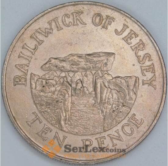 Джерси 10 пенсов 1988 КМ57.1 XF-AU арт. 56679