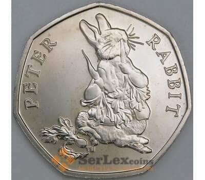 Великобритания 50 пенсов 2018 UC183 BU Кролик Питер  арт. 56321