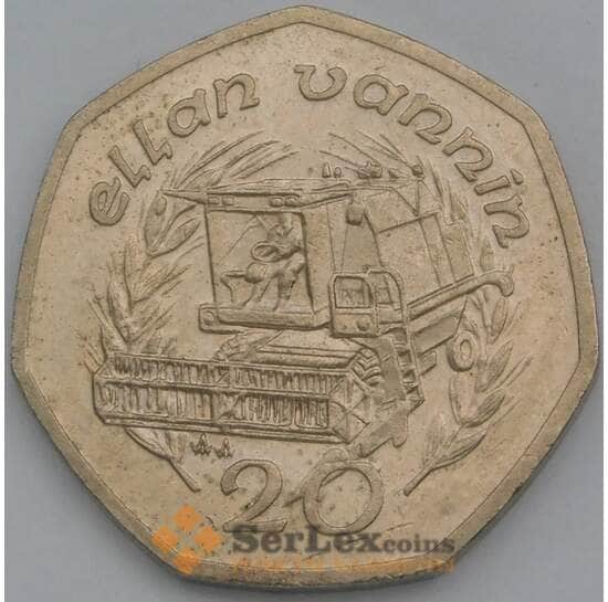 Мэн остров 20 пенсов 1991 КМ211 XF арт. 38776