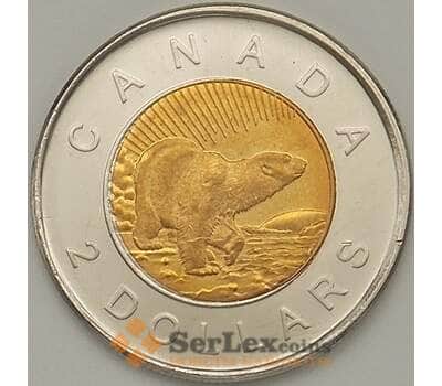 Монета Канада 2 доллара 2006 КМ631 BU 10 лет с начала чекана монет 2 доллара арт. 17631