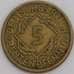 Германия монета 5 пфеннигов 1924 J КМ32 VF арт. 47706