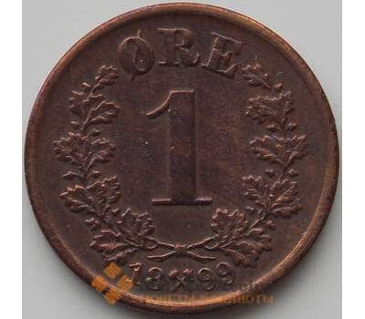 Монета Норвегия 1 эре 1899 КМ352 VF арт. 11390