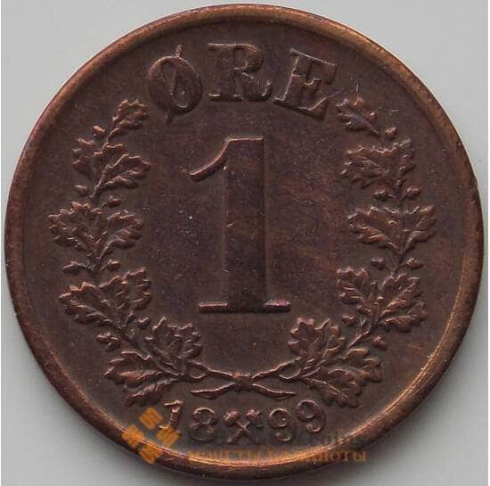 Норвегия 1 эре 1899 КМ352 VF арт. 11390