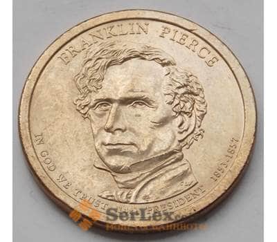 Монета США 1 доллар 2010 P 14-й президент США Франклин Пирс  КМ476 aUNC арт. 6471