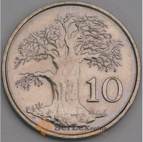 Зимбабве 10 центов 1999 КМ3 UNC арт. 46410