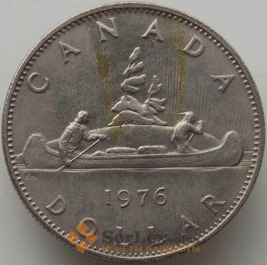 Канада 1 доллар 1976 КМ76.2 XF Каноэ арт. 12638