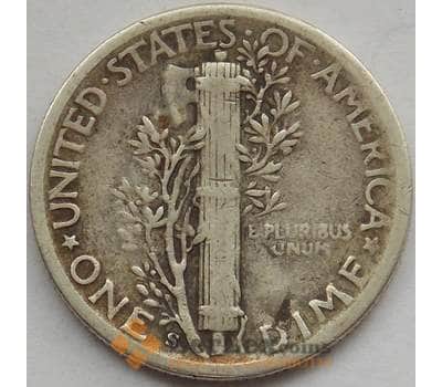 Монета США дайм 10 центов 1944 S КМ140 VF арт. 12807