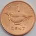 Монета Соломоновы острова 1 цент 2005 КМ24 UNC (J05.19) арт. 15772