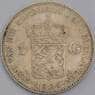 Нидерланды монета 1 гульден 1924 КМ161.1 F арт. 43551