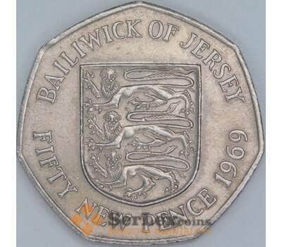 Монета Джерси 50 пенсов 1969 КМ34 XF арт. 38105