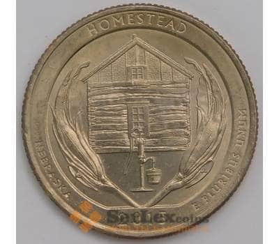 Монета США 25 центов 2015 D КМ597 AU Национальный монумент Гомсед арт. 39164