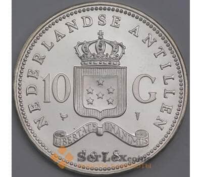 Нидерландские Антиллы монета 10 гульденов 1978 КМ20 Proof  арт. 42901