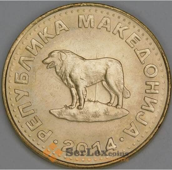 Македония 1 денар 2014 КМ2 UNC арт. 53428