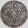 Швеция 5 эре 1943 КМ812 XF арт. 15787